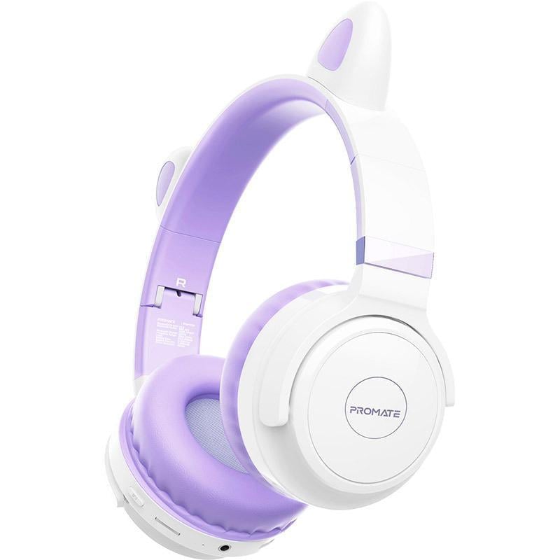 Навушники дитячі бездротові Promate Panda Bluetooth 5.0 40h 1000 mAh Lilac (panda.lilac)