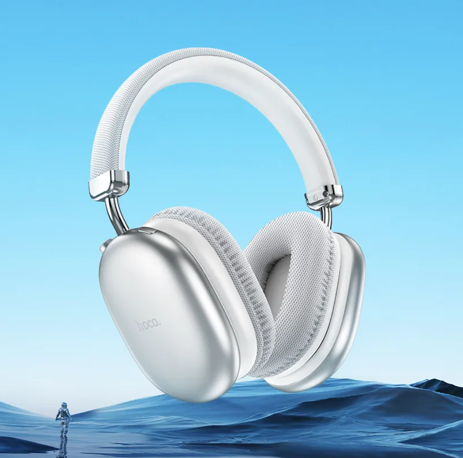 Навушники бездротові Hoco wireless headphones W35 BT5.3 AUX/TF 40h Silver - фото 12