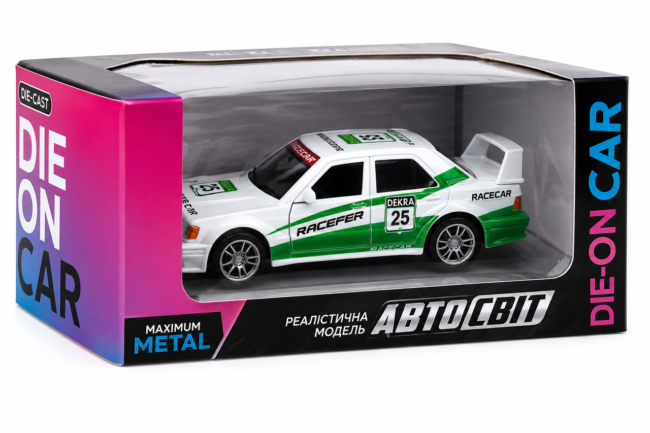 Машинка Автосвіт Mercedes-Benz 190E Evolution II AS-2959 1:36 металлическая инерционная (35970949)
