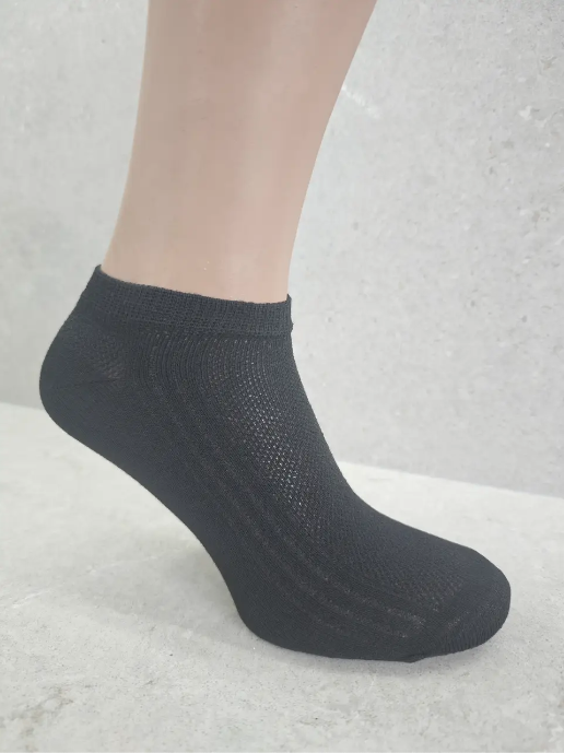 Носки мужские Дукат бамбук сетка летние короткие р. 41-45 Черный (145S Man Black)