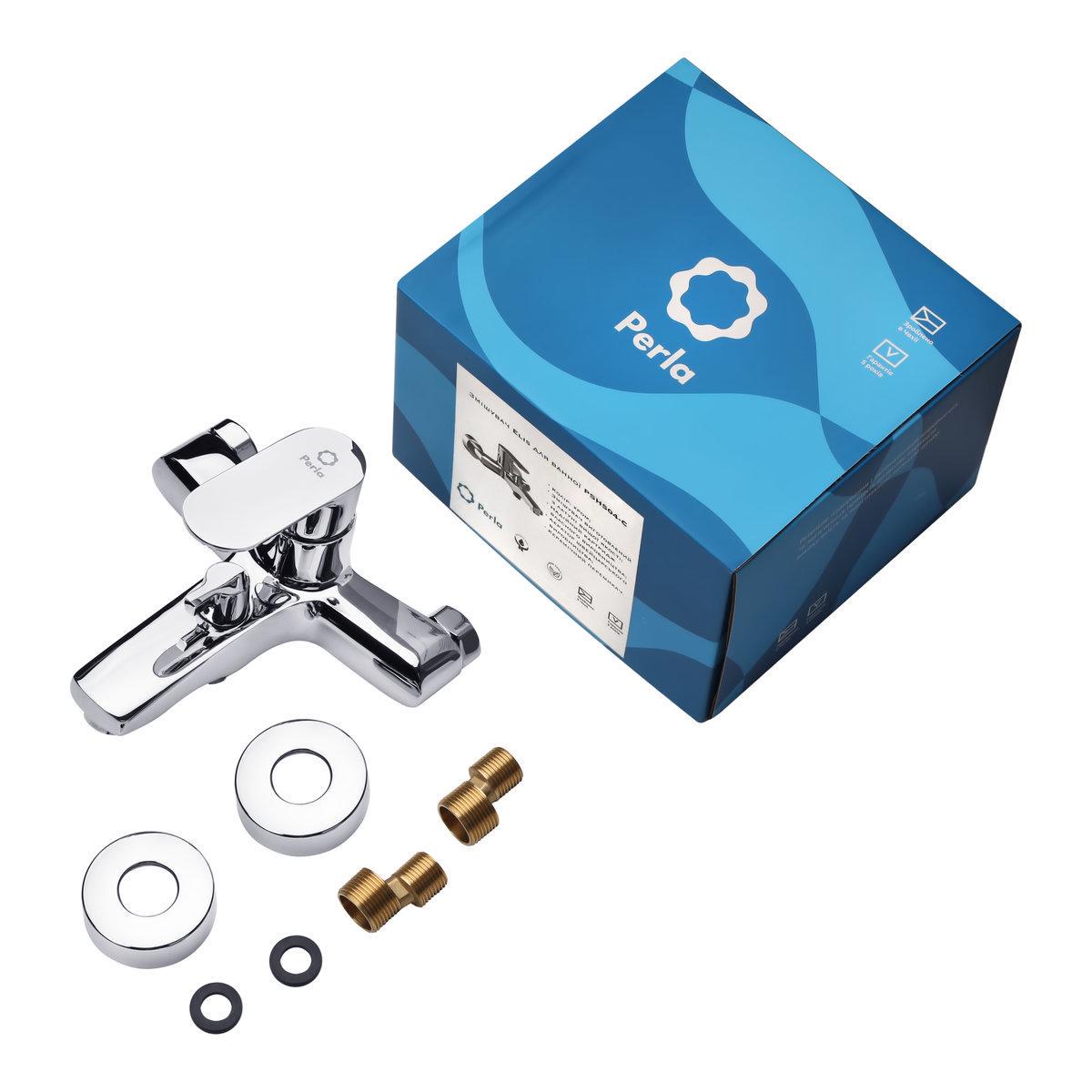 Змішувач для ванни Perla Elis одноважільний латунь (PSH504-С) - фото 2 Змішувач для ванни Perla Elis одноважільний латунь (PSH504-С) - фото 2