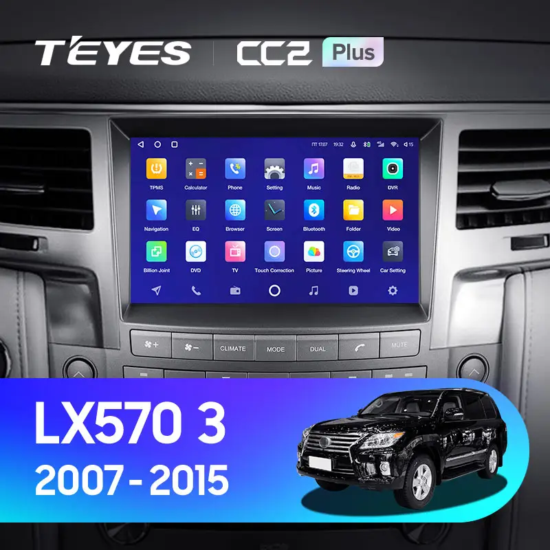 Автомагнитола штатная Teyes CC2 Plus для Lexus LX 570 J200 3 lll 2007-2015 Android CC2 PLUS 6+128G Wi-Fi/4G вариант А (1787154707) - фото 3 Автомагнитола штатная Teyes CC2 Plus для Lexus LX 570 J200 3 lll 2007-2015 Android CC2 PLUS 6+128G Wi-Fi/4G вариант А (1787154707) - фото 3