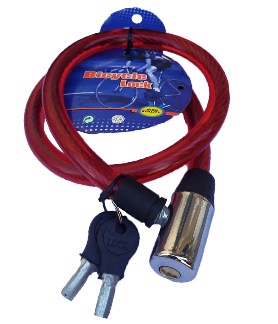 Замок велосипедный 12х800 мм (М510)
