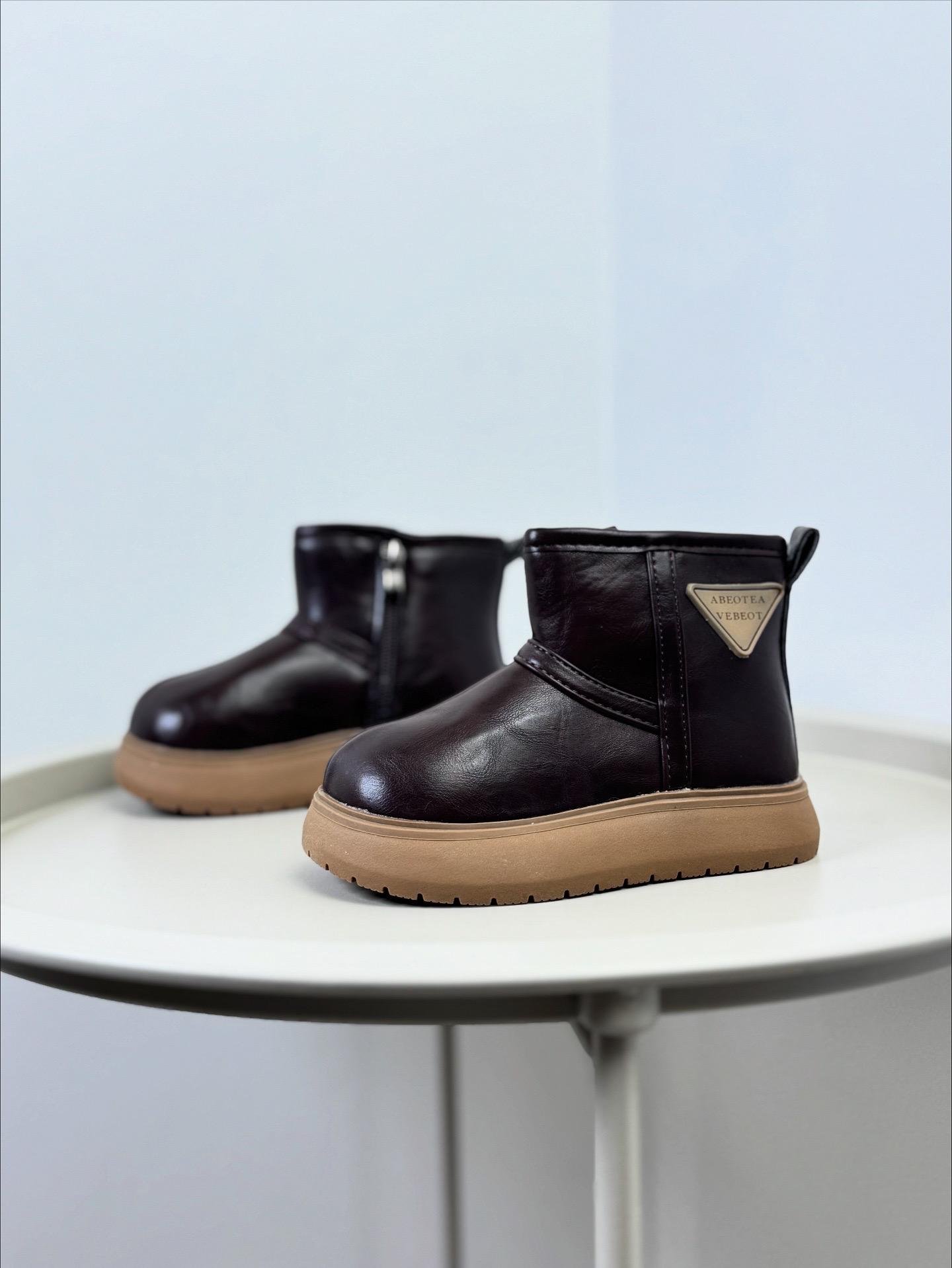 Ботинки детские зимние 1654 р. 26 Коричневый (30411351) - фото 9