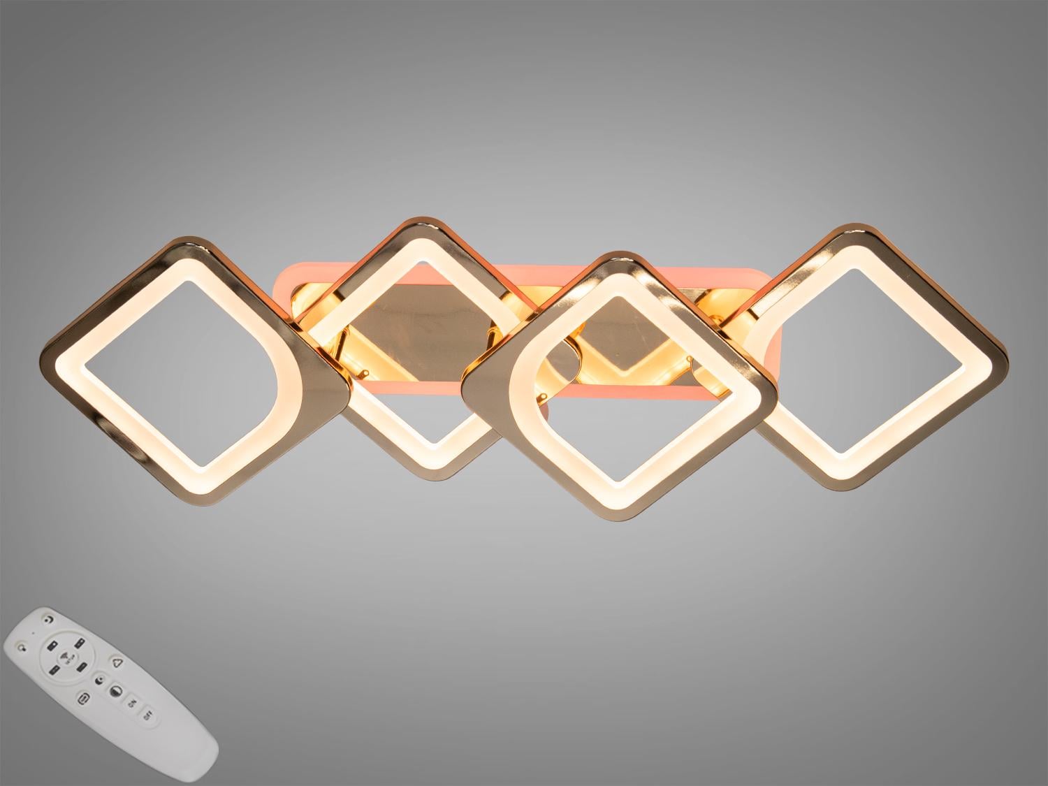 Люстра потолочная с диммером и LED подсветкой 72W (H8060/2+2G 3col dim) Люстра потолочная с диммером и LED подсветкой 72W (H8060/2+2G 3col dim)