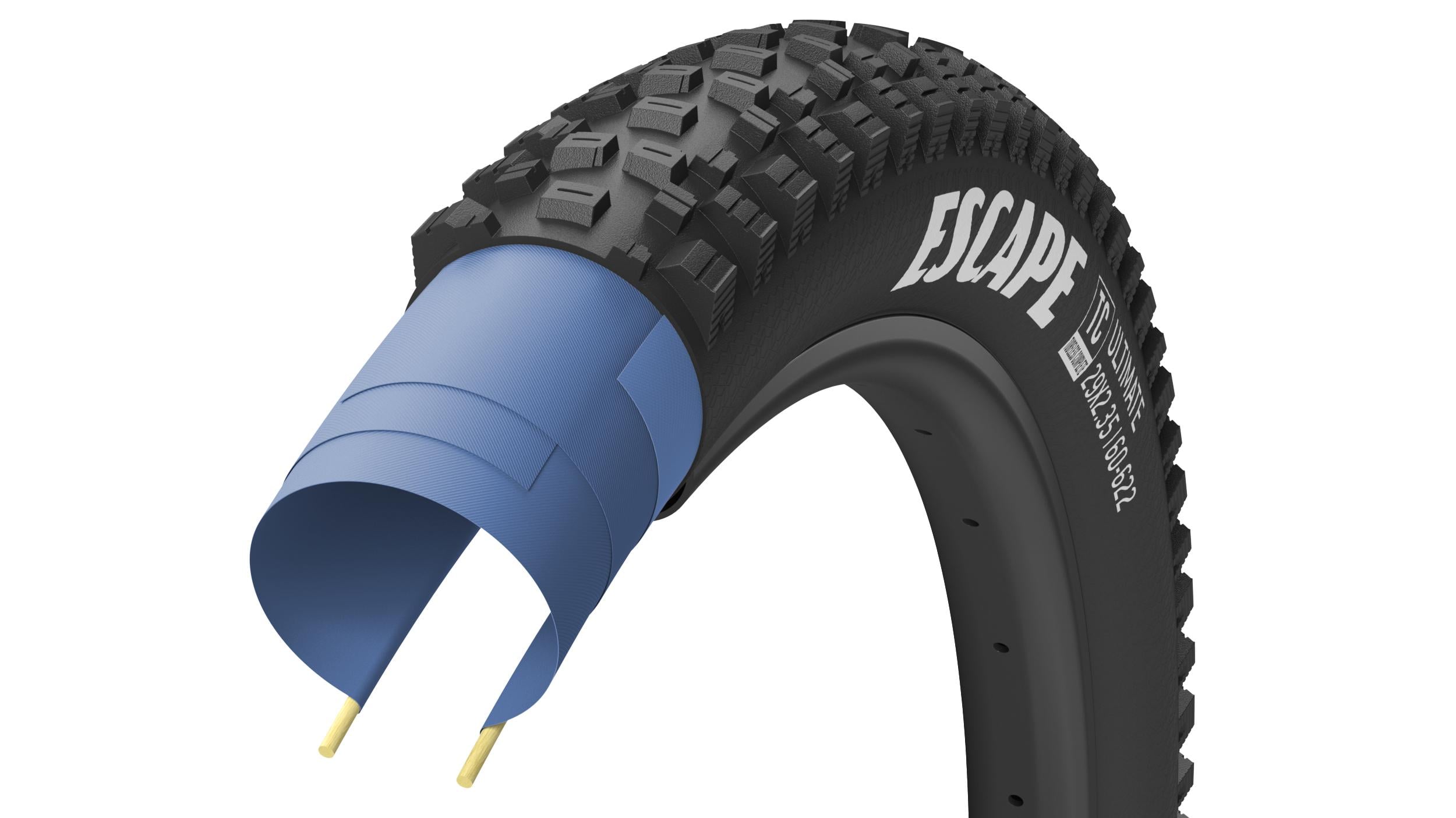 Покрышка велосипедная GoodYear ESCAPE tubeless complete folding 120tpi 29"x2,35"/60-622 Black (TIR-02-37)