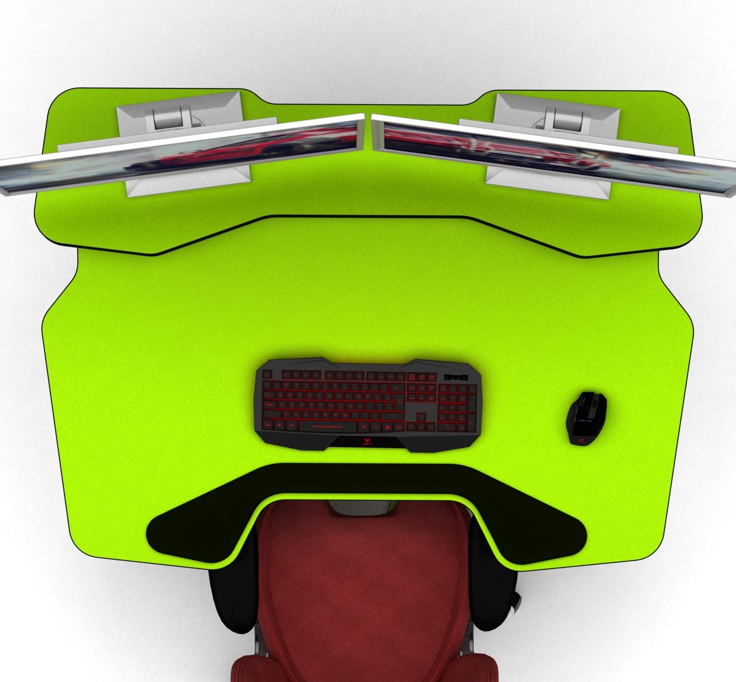 Геймерский стол DX14 CONSTRUCTOR профессиональный трансформированный стол-парта Черный с зеленым - фото 4 Геймерский стол DX14 CONSTRUCTOR профессиональный трансформированный стол-парта Черный с зеленым - фото 4