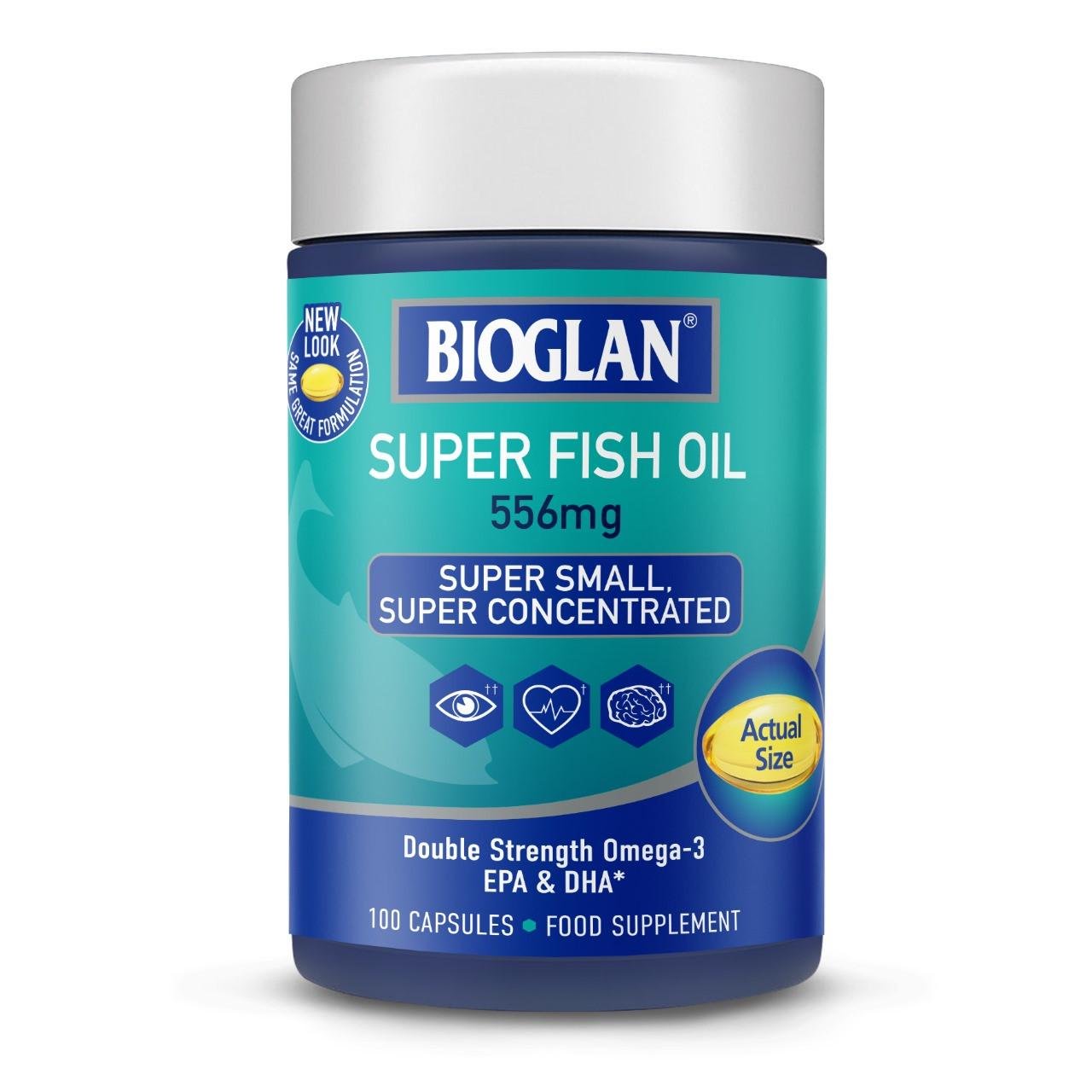 Омега-3 EPA&DHA Bioglan Omega-3 Super Fish Oil 556 мг 100 капс. (541336)