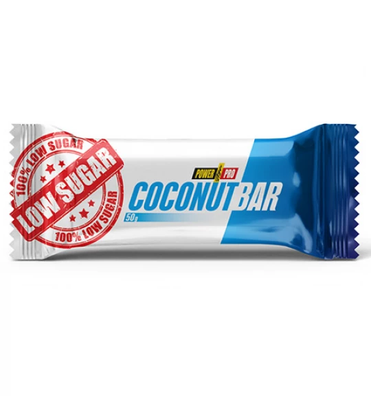 Батончики Power Pro Coconut Bar Sugar Free 50 г Кокос 20 шт. (1486834638) - фото 2