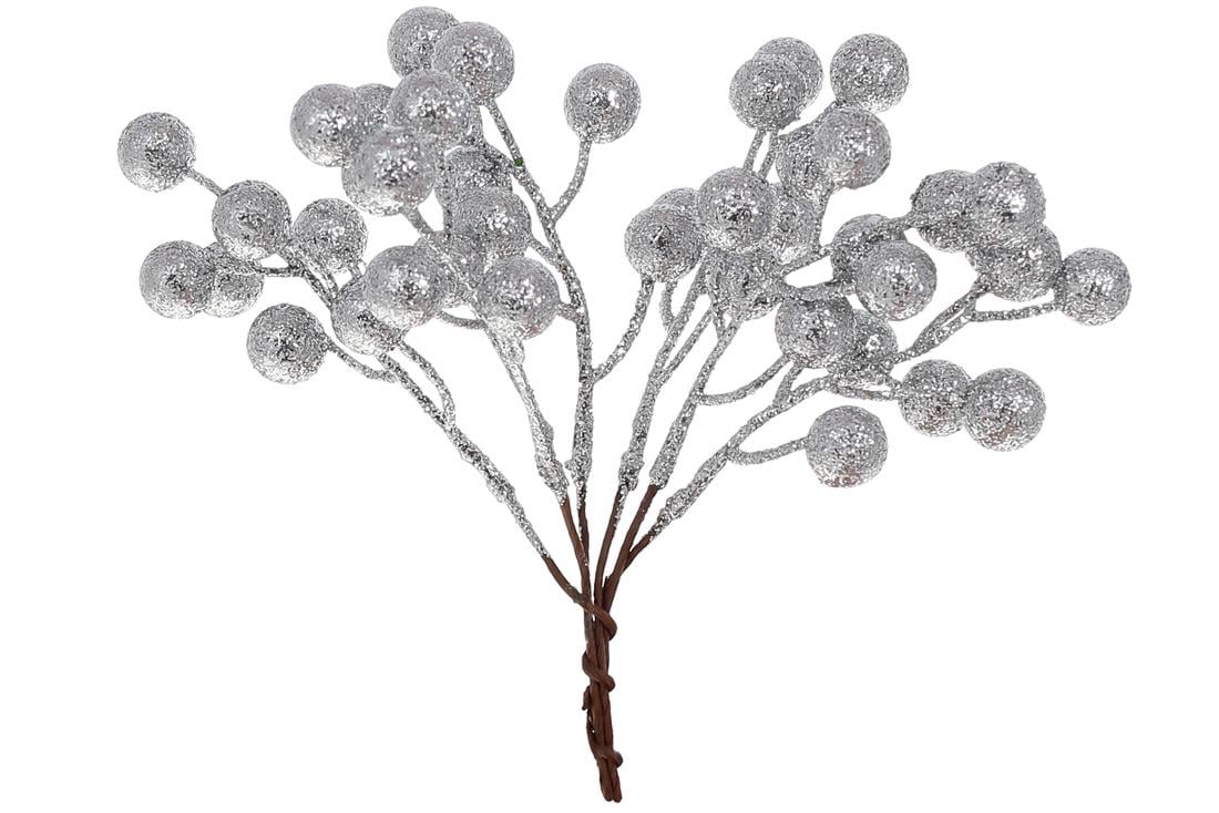 Декоративная ветка BonaDi с ягодками 8 шт. (901-155)