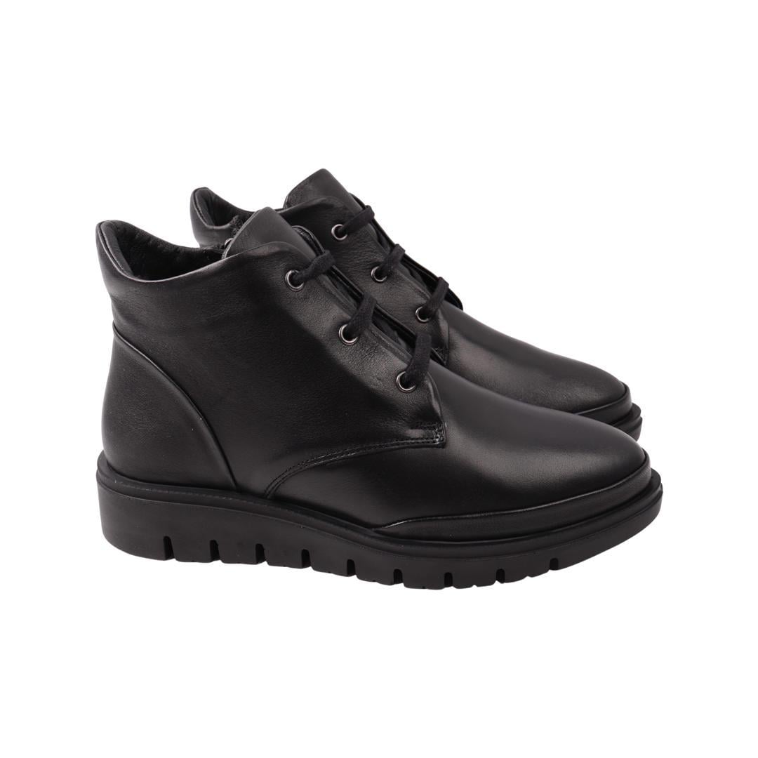 Ботинки женские Mario Muzi из кожи р. 38 Черный (647-22ZHC)