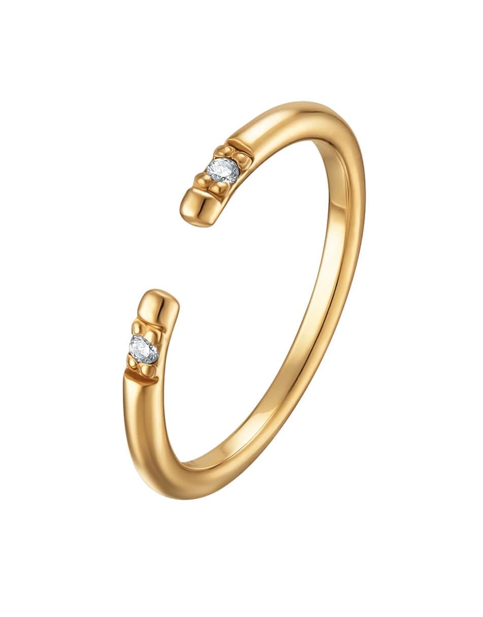 Каблучка з жовтого золота жіноча RIMMART JEWELRY жовта 14