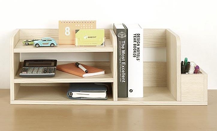 Полка-надстройка настольная из дерева Элириса бланже (АКД-017101)