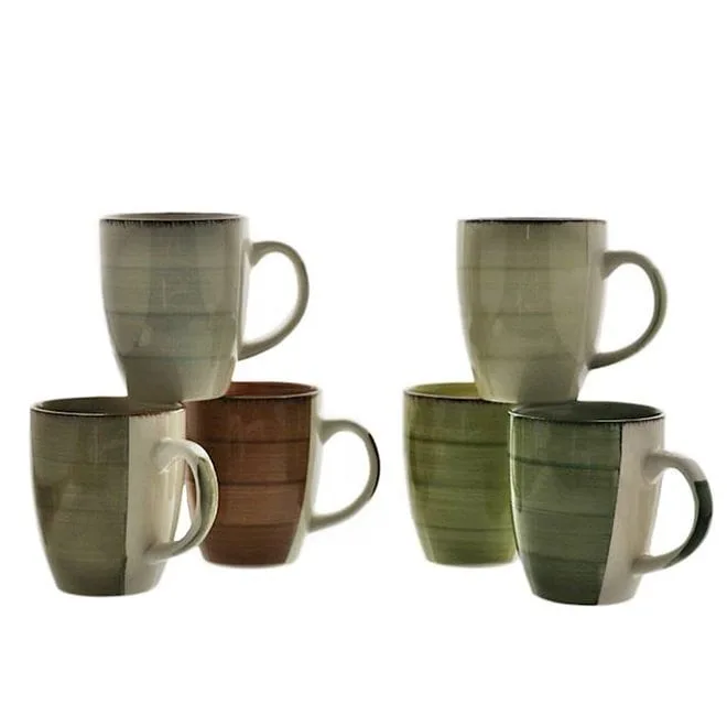 Набор чашек керамических Flora Nature микс Flora 0,3 л 45122