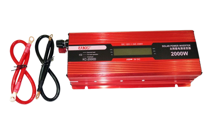 Инвертор преобразователь напряжения UKC 2000W KC-2000D с LCD-дисплеем