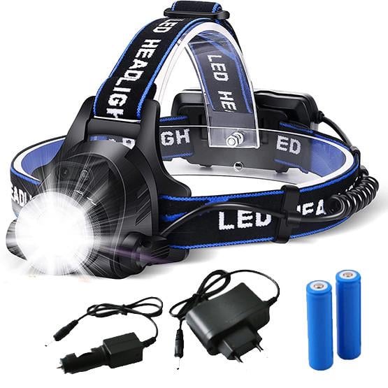 Фонарь налобный V-9 T6 12/220V сенсорный с датчиком движения (2447070588) - фото 2 Фонарь налобный V-9 T6 12/220V сенсорный с датчиком движения (2447070588) - фото 2