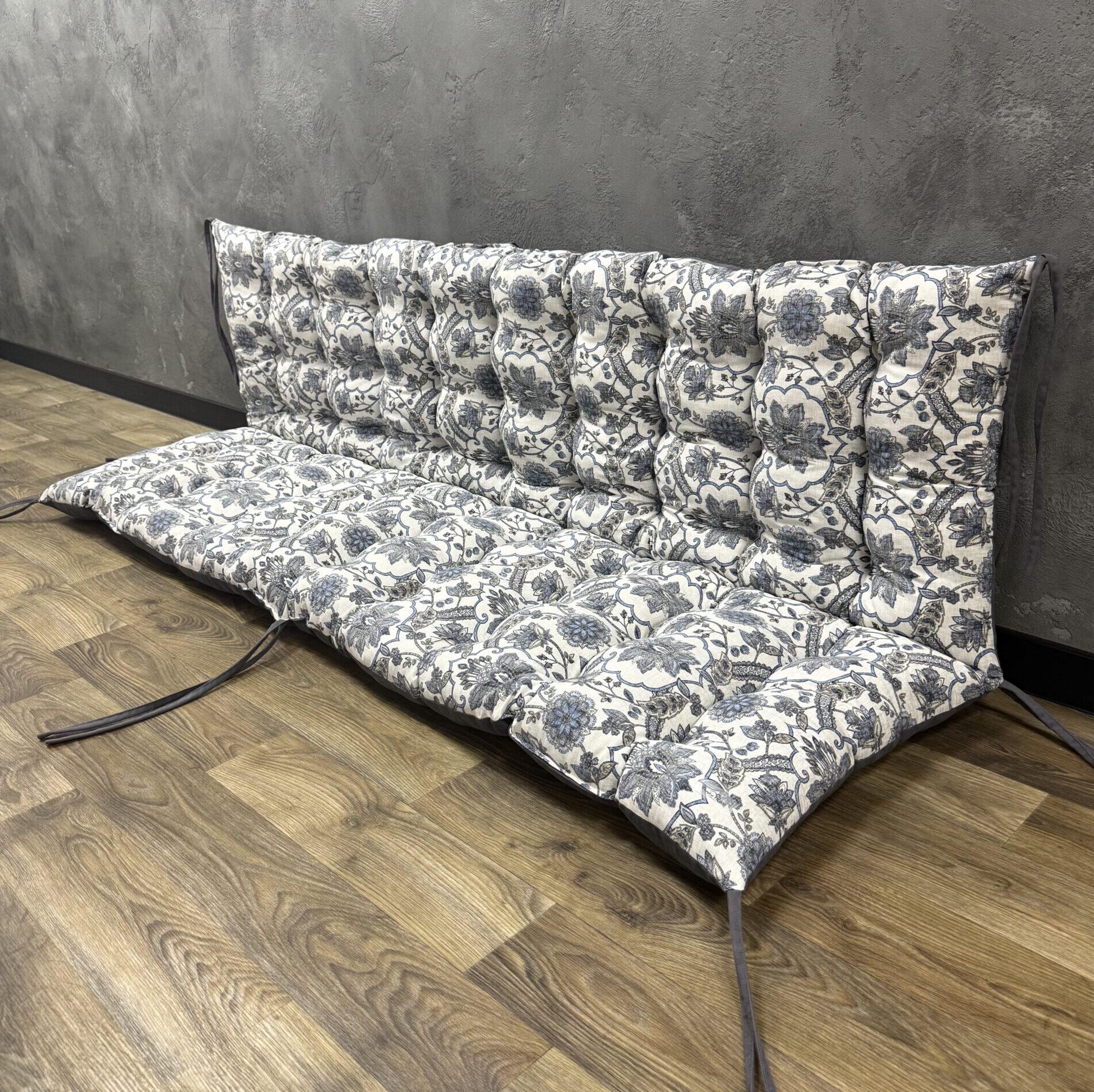 Подушка Comfort Home Oriental flowers на поддоны/качели/каркасы/садовая мебель панама 150х50х50 см