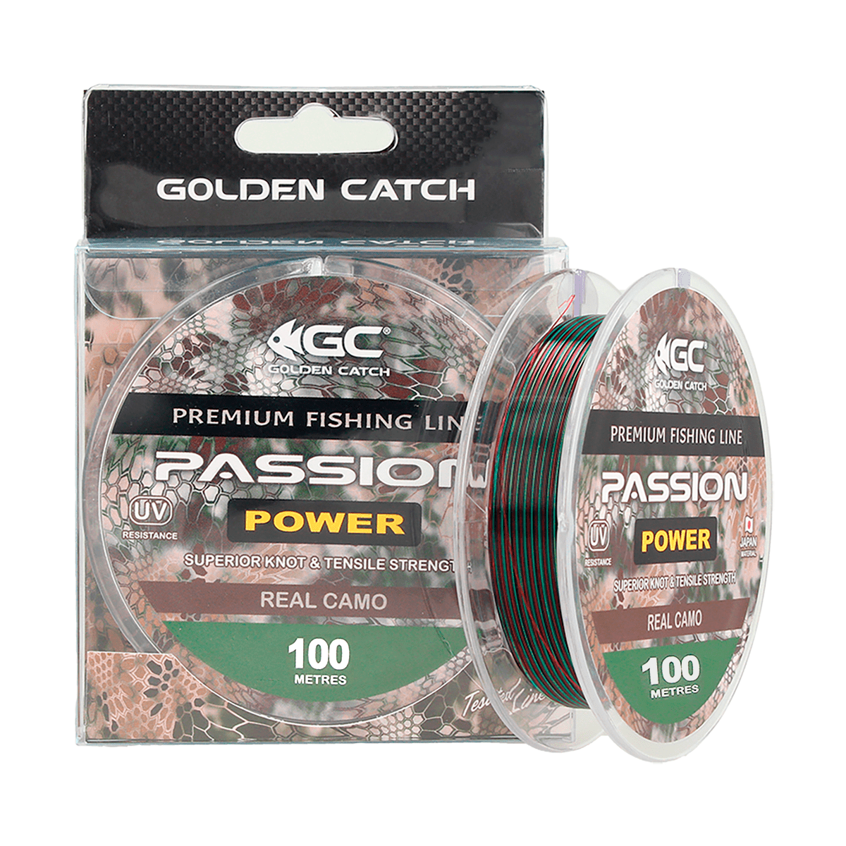 Леска Golden Catch Passion Power 100 м 0,410 мм Real Camo (1913406003)