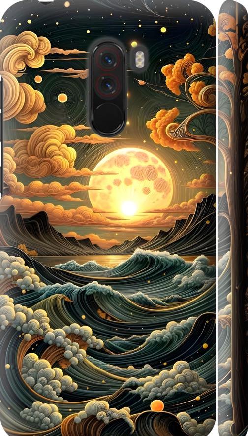 Чехол на Xiaomi Pocophone F1 Арт волны (6332m-1556-42517) Чехол на Xiaomi Pocophone F1 Арт волны (6332m-1556-42517)