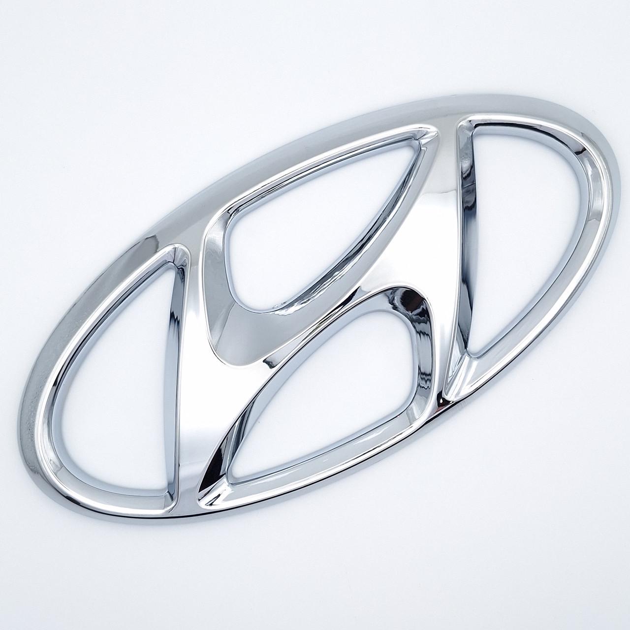 Эмблема Hyundai 200х100 мм Хром глянцевый (2390767391)