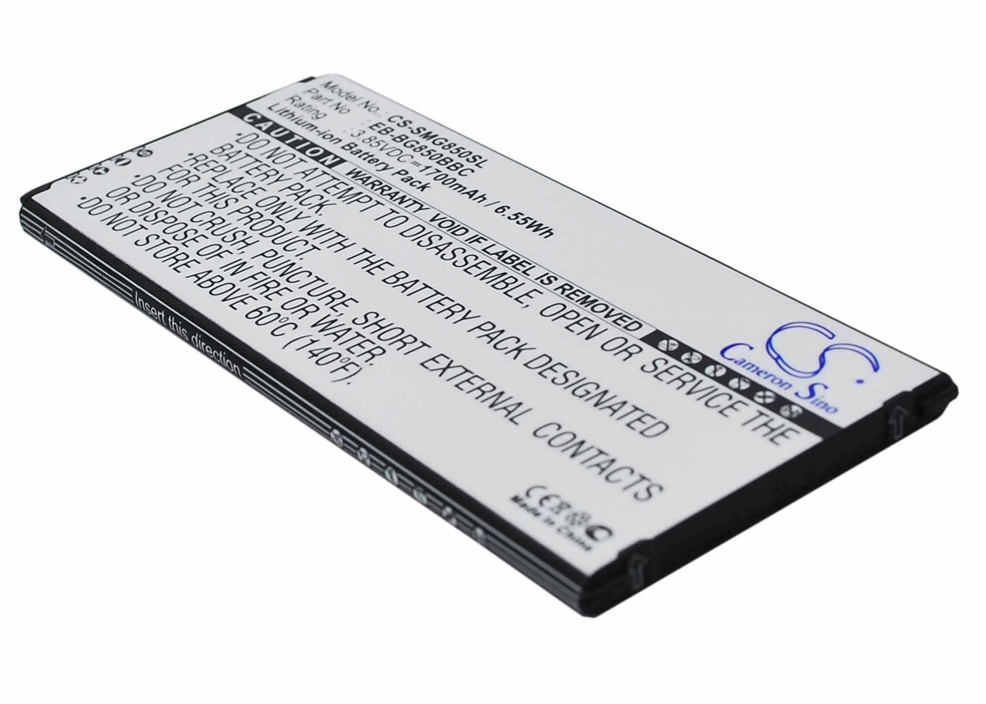 Аккумулятор для смартфона Samsung CS-SMG850SL Alpha SM-G850 3,85V 1700 mAh 6,55 Wh Black