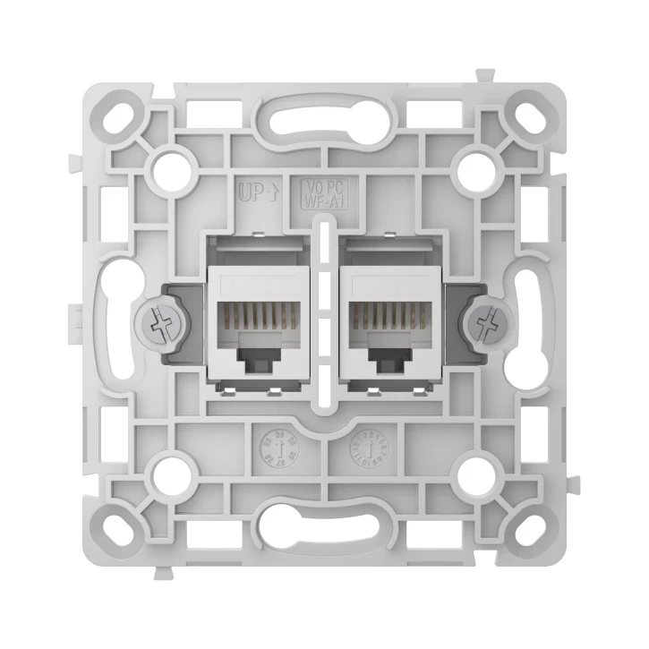 Механізм розетки Ajax OutletCore LAN Vertical White (2890076031)