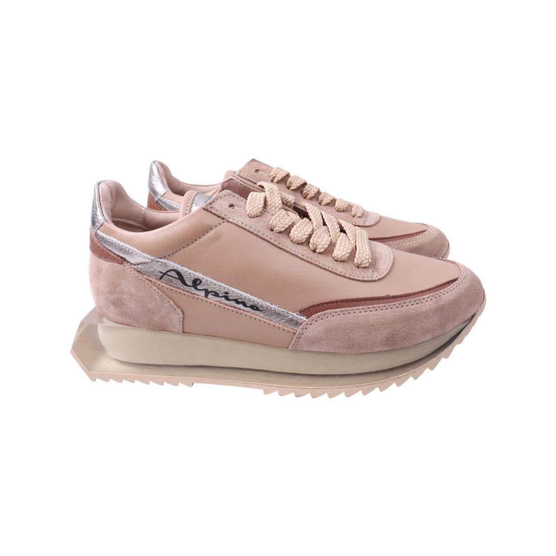 Кроссовки женские Alpino из кожи р. 38 Бежевый (318-21DTS)