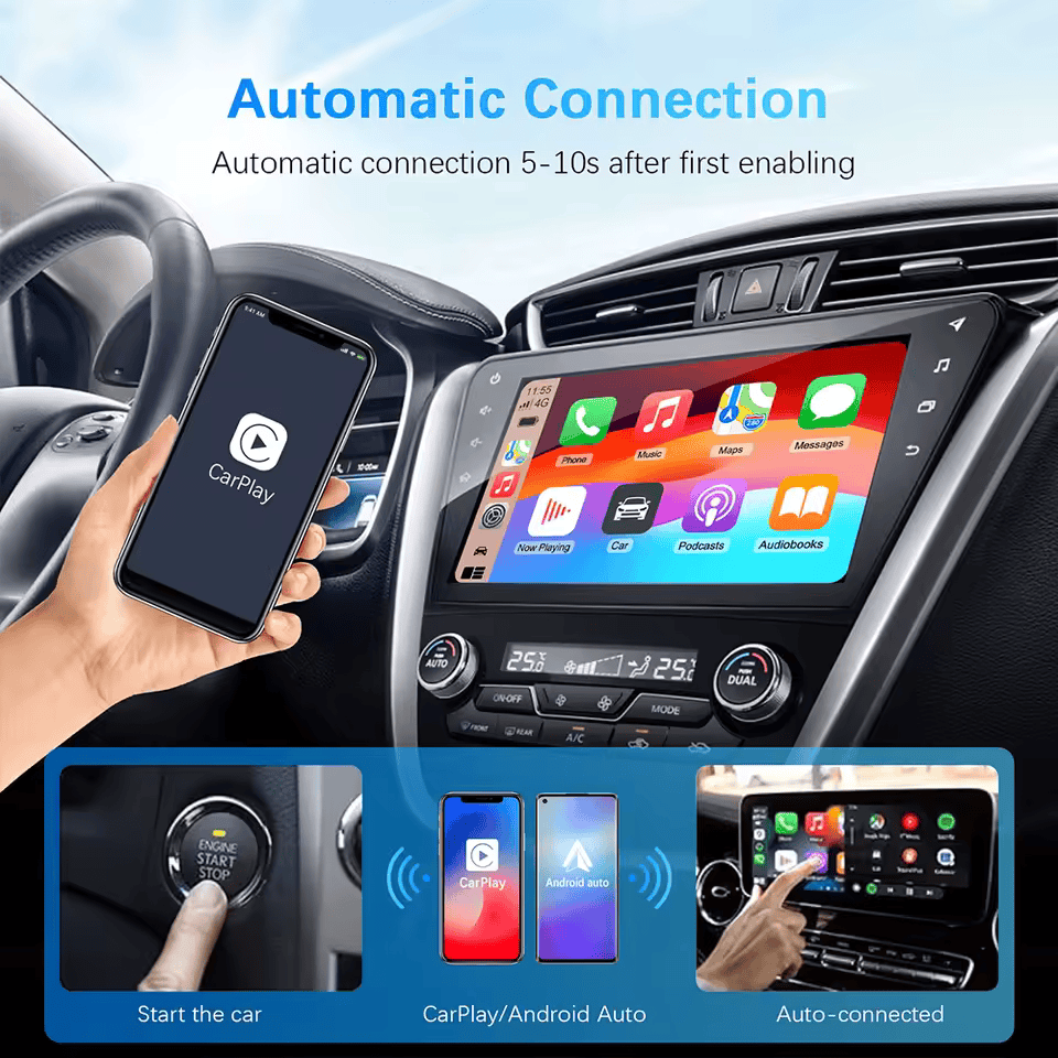 Адаптер сетевой HOTWIRES USB для Apple CarPlay и Android Auto WiFi 5G Bluetooth 5.0 (000021) - фото 4