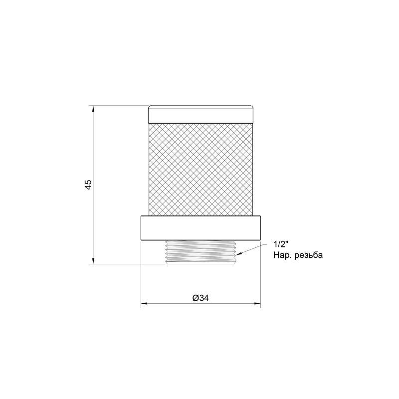 Фільтр-сітка SD Plus 1/2" SD245W15 (VRM00008424) - фото 2