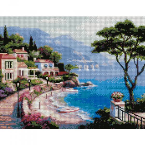 Алмазная картина Идейка Летнее побережье 40х50 см (FA40199-mt)