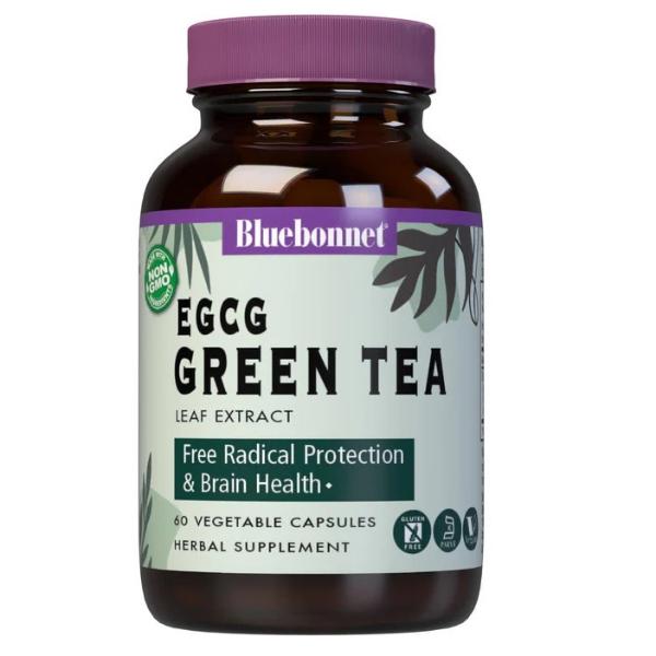 Чай зеленый Bluebonnet Nutrition EGCG Green Tea Leaf Extract 60 вег. капс. (000021572)