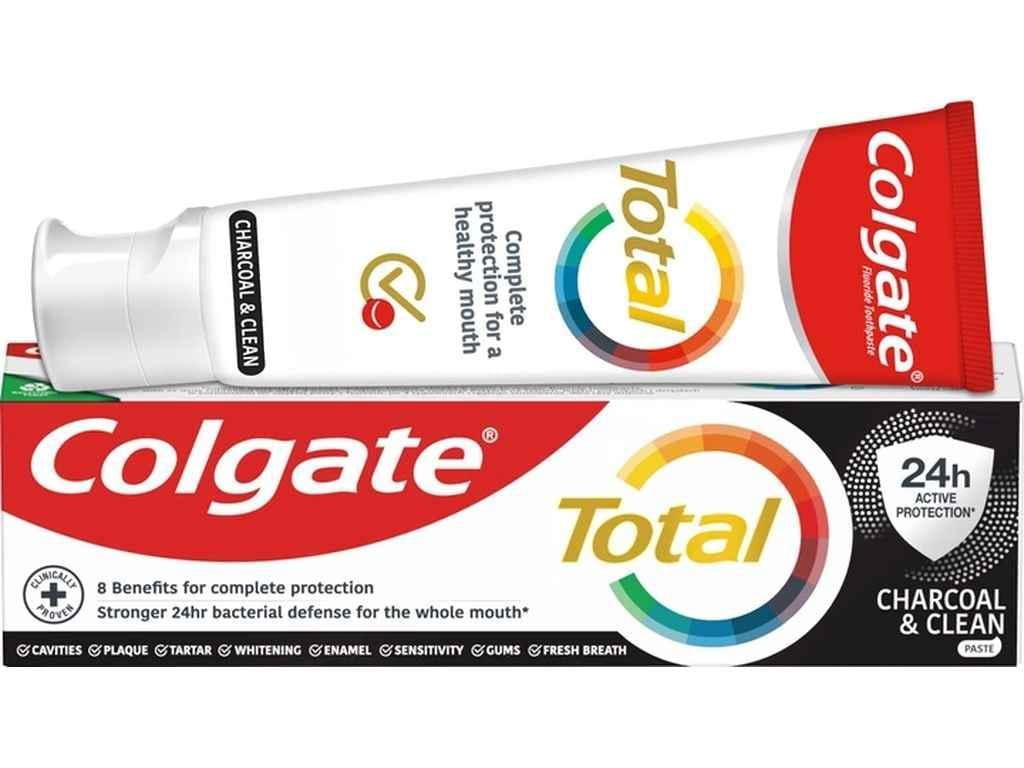Зубная паста Colgate Total Charcoal & Clean антибактериальная с активированным углем 75 мл (1029956) Зубная паста Colgate Total Charcoal & Clean антибактериальная с активированным углем 75 мл (1029956)
