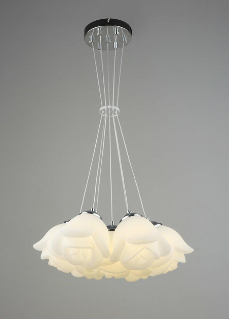 Люстра подвесная светодиодная Sirius 35W на 7 плафонов (YH1010/7 CH)