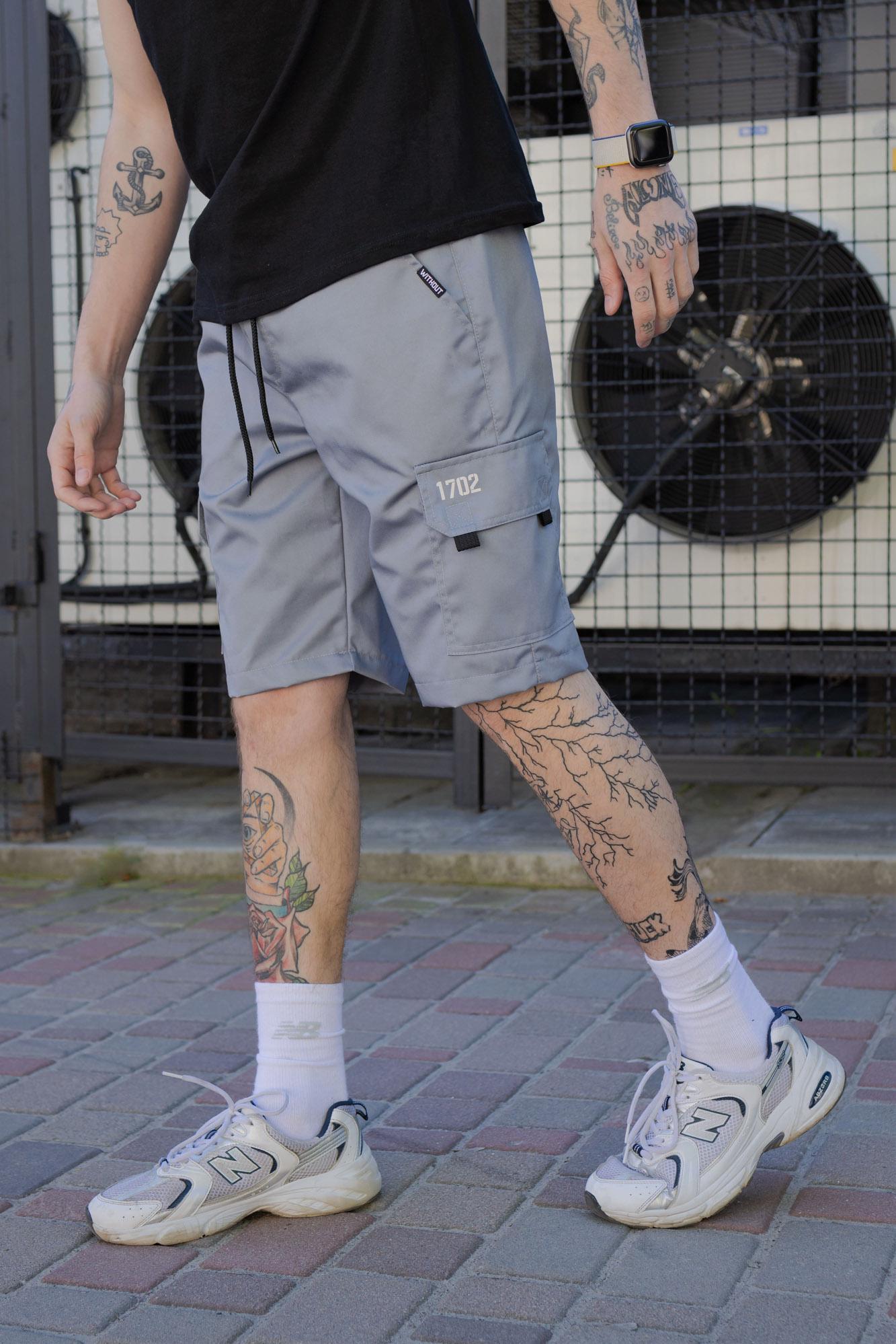 Шорты карго Without Reflective man 3XL Light Gray (3XL8049008)