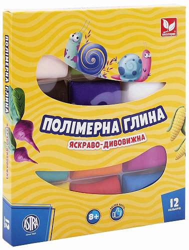 Полімерна глина Школярик 12 кольорів 324 г (4823088230925) Полімерна глина Школярик 12 кольорів 324 г (4823088230925)