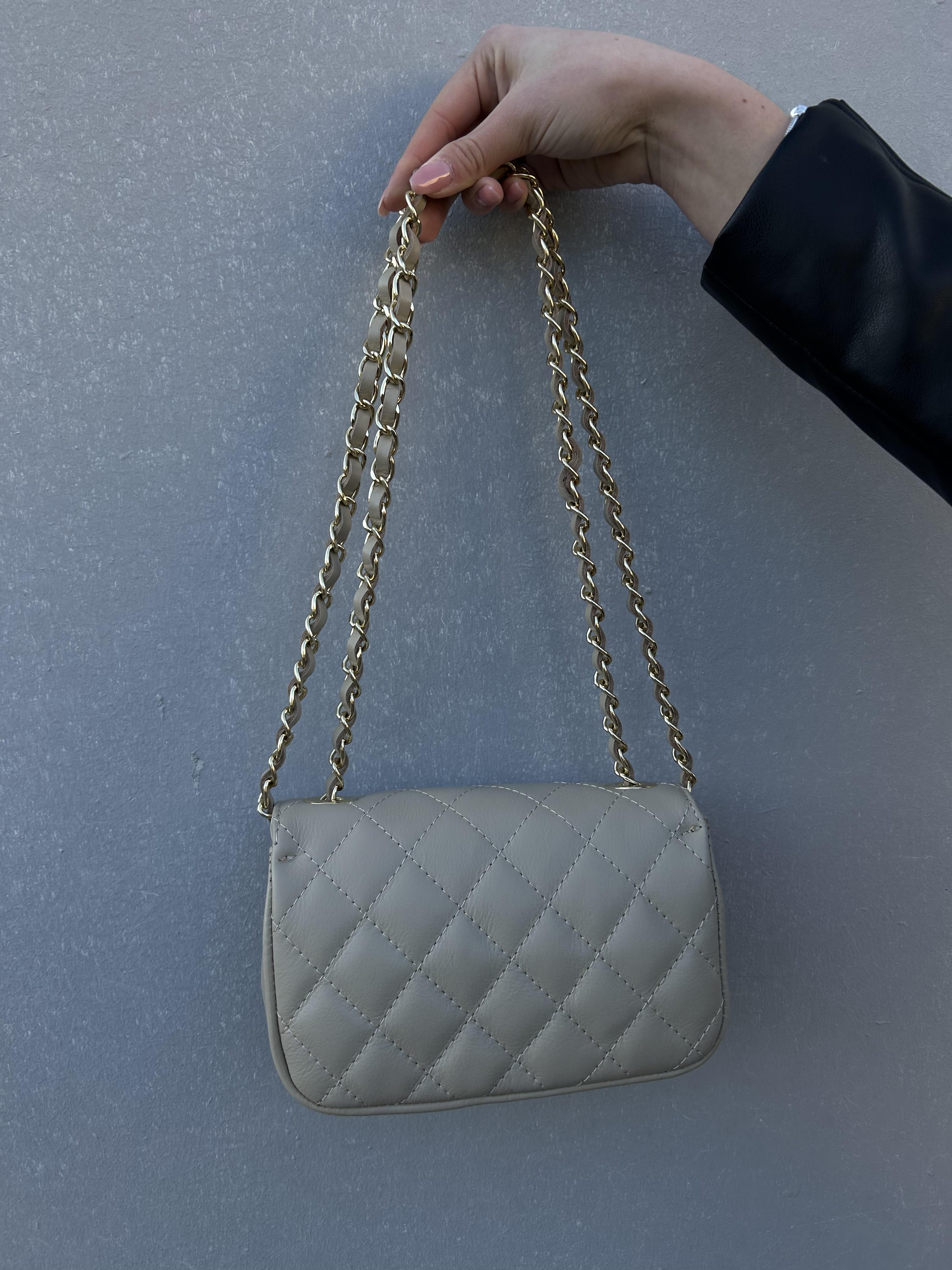 Сумка жіноча з натуральної шкіри Бежевий (IT-1023-2) - фото 5 Сумка жіноча з натуральної шкіри Бежевий (IT-1023-2) - фото 5