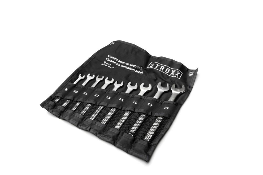 Набор гаечных ключей с рожковым ключом и храповым механизмом Stroxx 9 шт. (100-011)