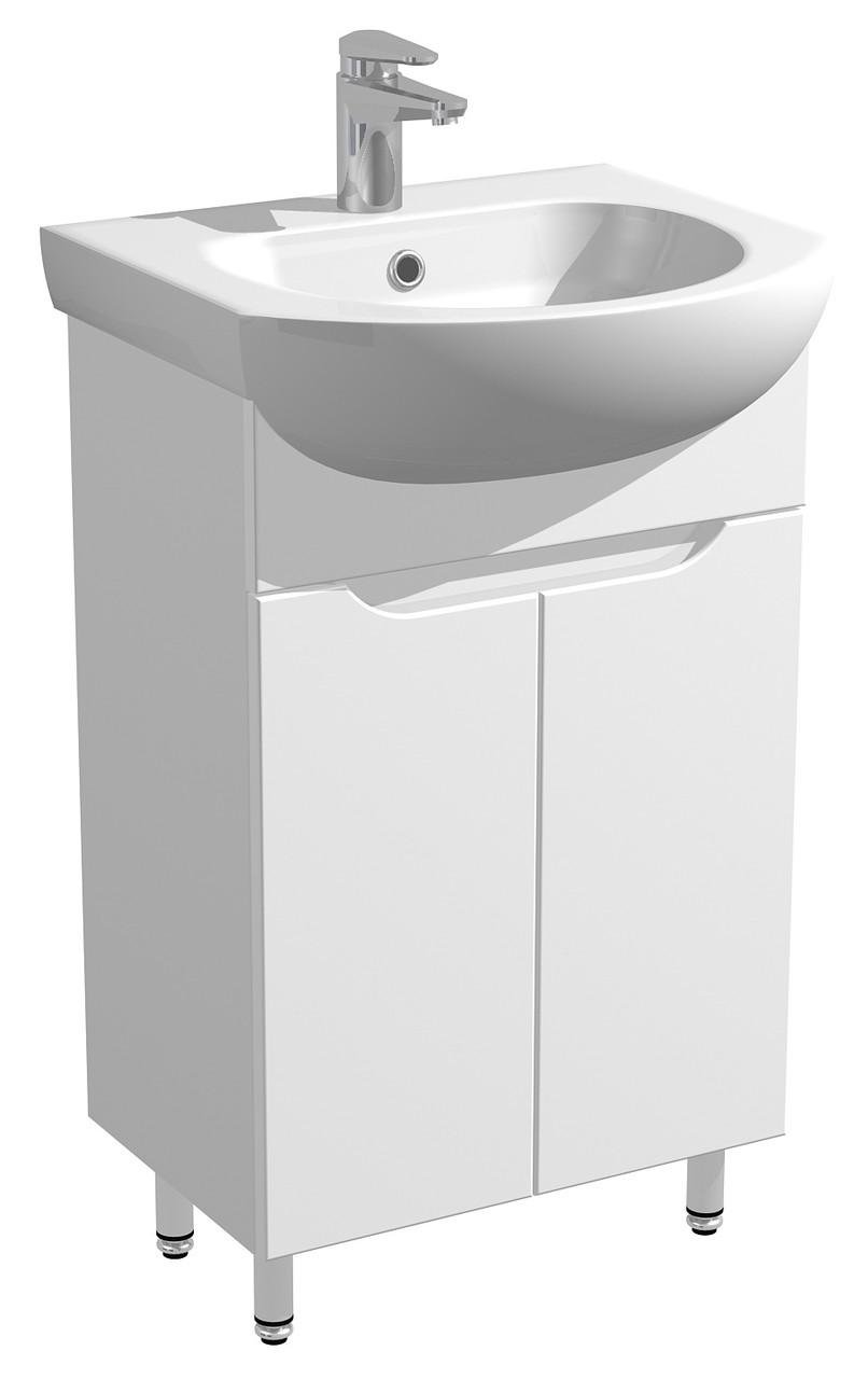 Тумба для ванної кімнати з умивальником Руна 50 Білий (30632024)