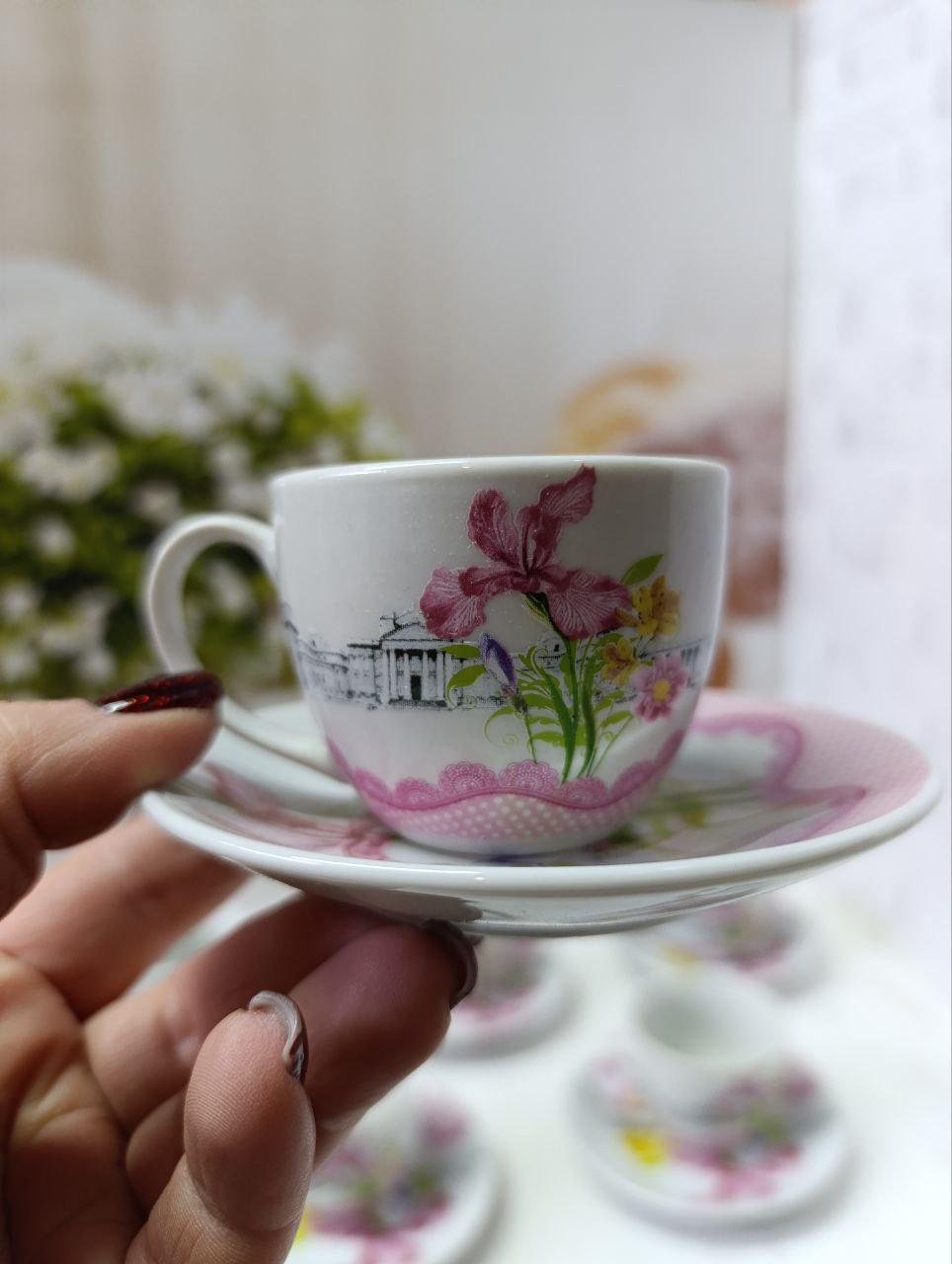 Сервіз кавовий SNT Квіти кераміка 80 мл 12 пр. - фото 6 Сервіз кавовий SNT Квіти кераміка 80 мл 12 пр. - фото 6