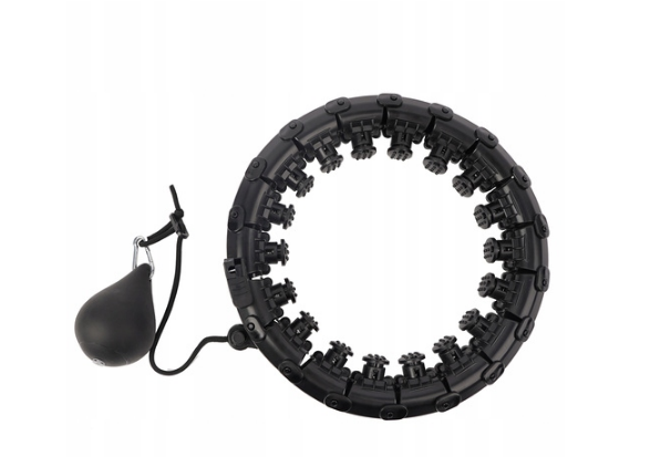 Фитнес обруч для похудения разборной с массажными накладками и утяжелителями (25208) Фитнес обруч для похудения разборной с массажными накладками и утяжелителями (25208)