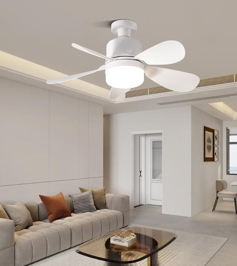 Люстра-вентилятор с пультом E27 24W 5 лопастей светодиодная 42 см Белый (26859458) - фото 6 Люстра-вентилятор с пультом E27 24W 5 лопастей светодиодная 42 см Белый (26859458) - фото 6