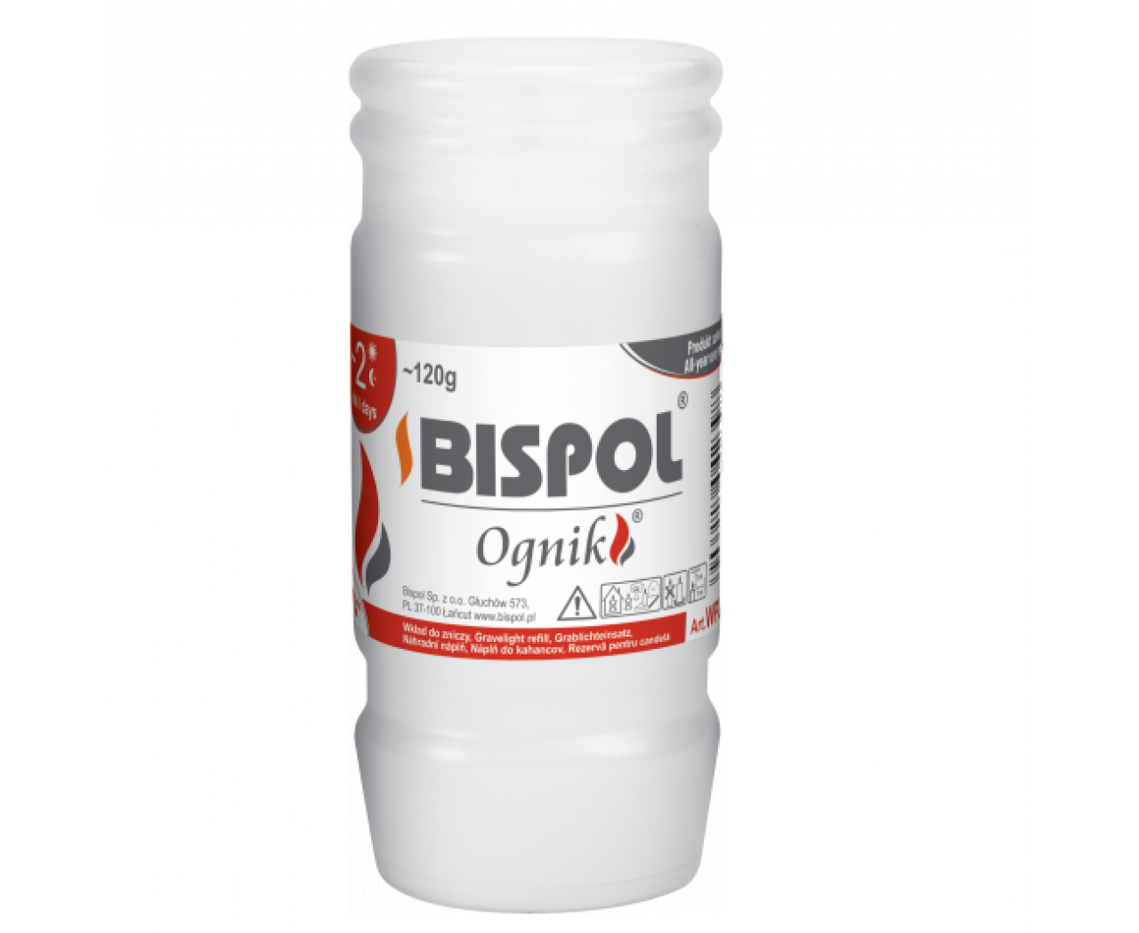 Свеча парафиновая Bispol 2 дня 3 шт. (100-413)