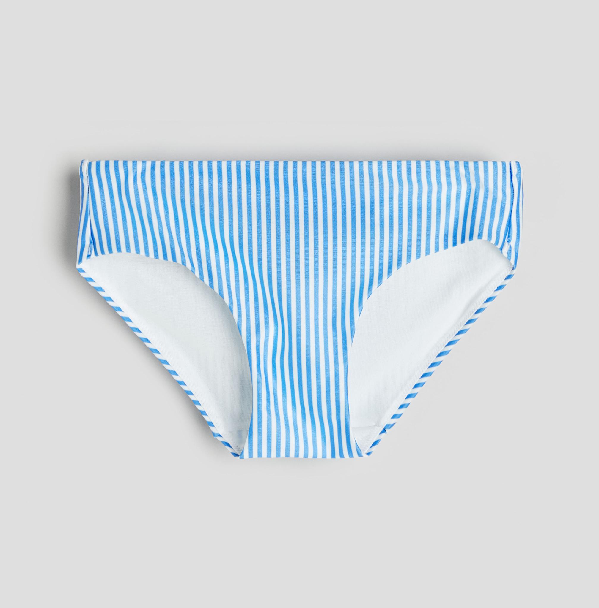 Купальные трусики H&M Полоски 1208353-2 134-140 см Бело-синий