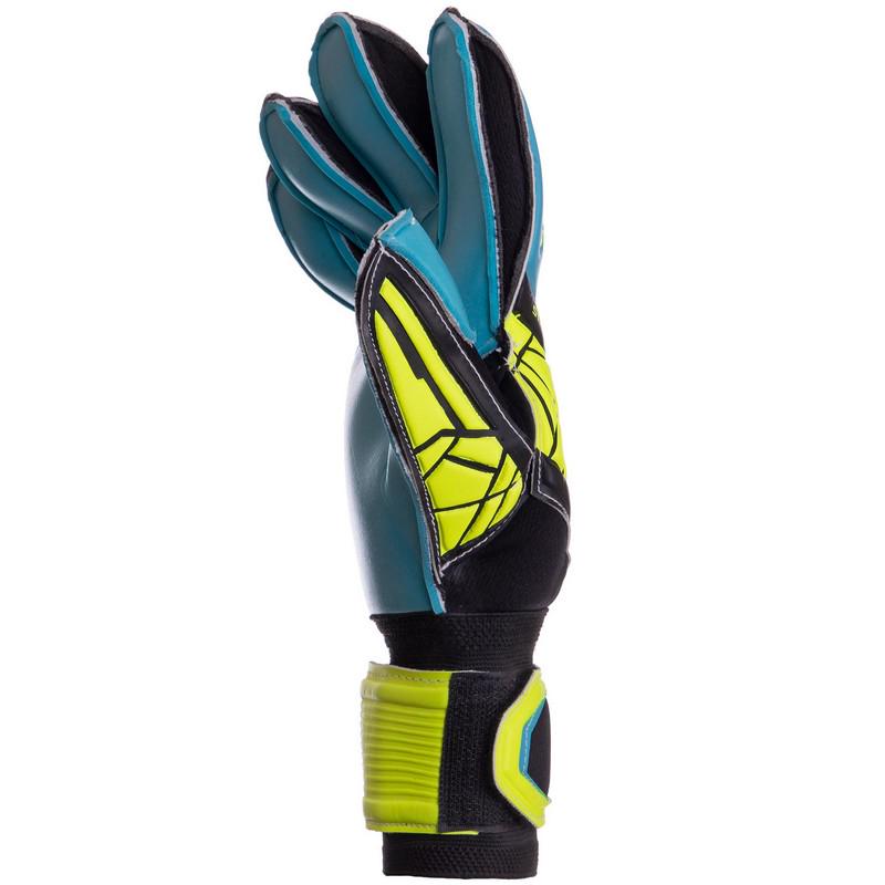 Перчатки вратарские Zelart SOCCERMAX GK-012 р. 10 Синий/Черный/Лимонный (DR007778) - фото 3 Перчатки вратарские Zelart SOCCERMAX GK-012 р. 10 Синий/Черный/Лимонный (DR007778) - фото 3