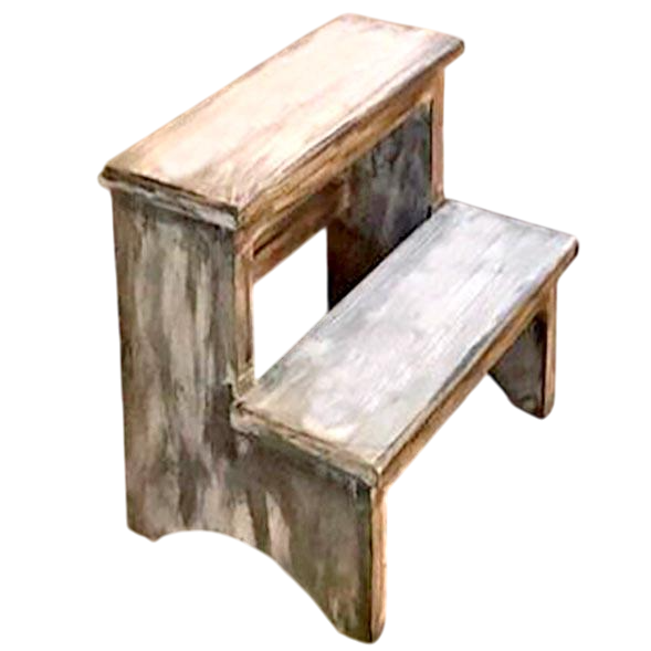 Скамейка-ступенька из дерева Вирджин Шебби (ССТ-000921)