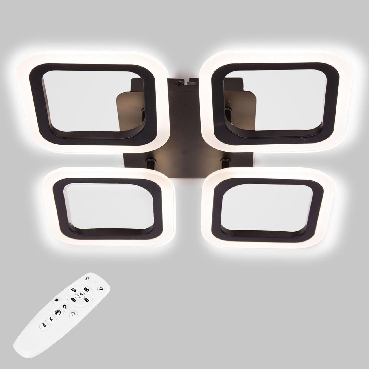 Люстра стельова LED Sunlight 6325/4S Чорний (2800239444)