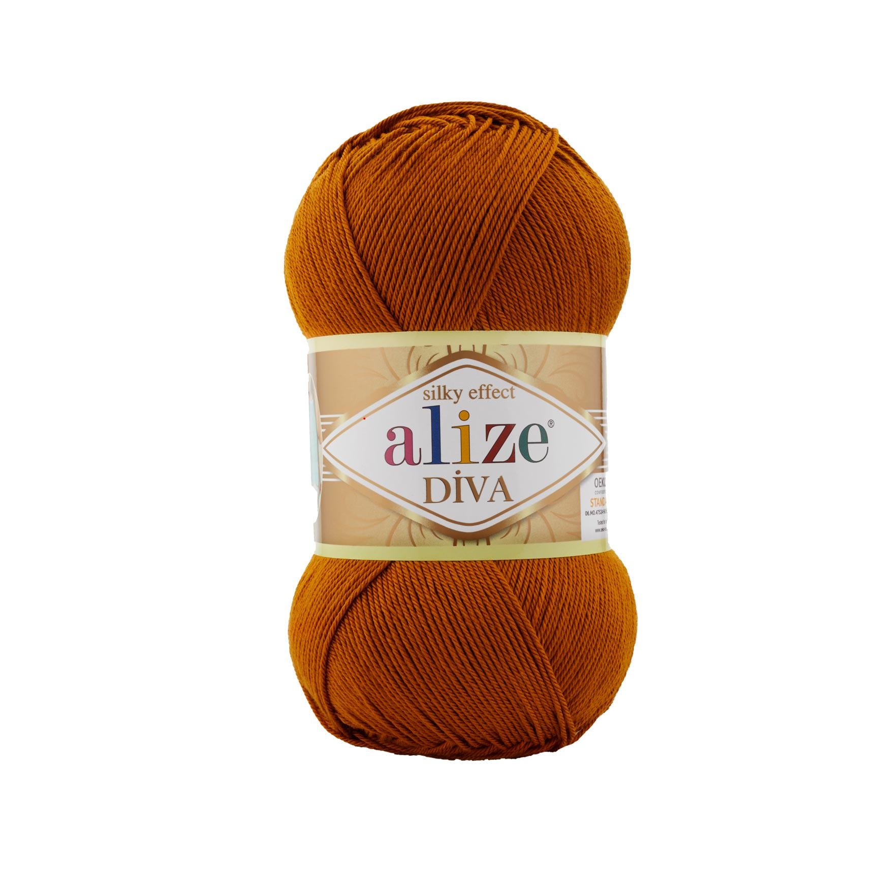 Пряжа Alize Diva 234 рудий (7487)