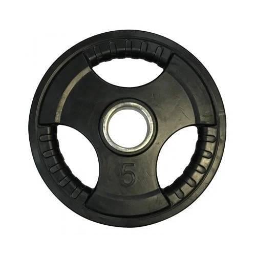 Диск олімпійський гумовий з хватами Newt Olimpic 5 кг