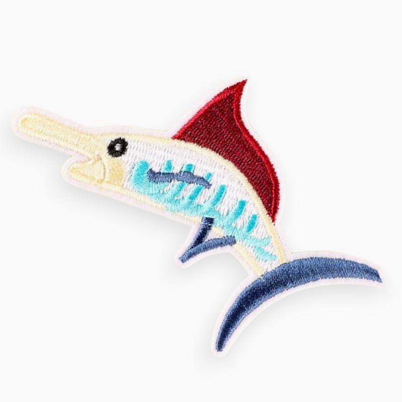 Термоаплікація Fish вишита 7,5х11 см 1 шт. Різнокольоровий (АК0711м52)