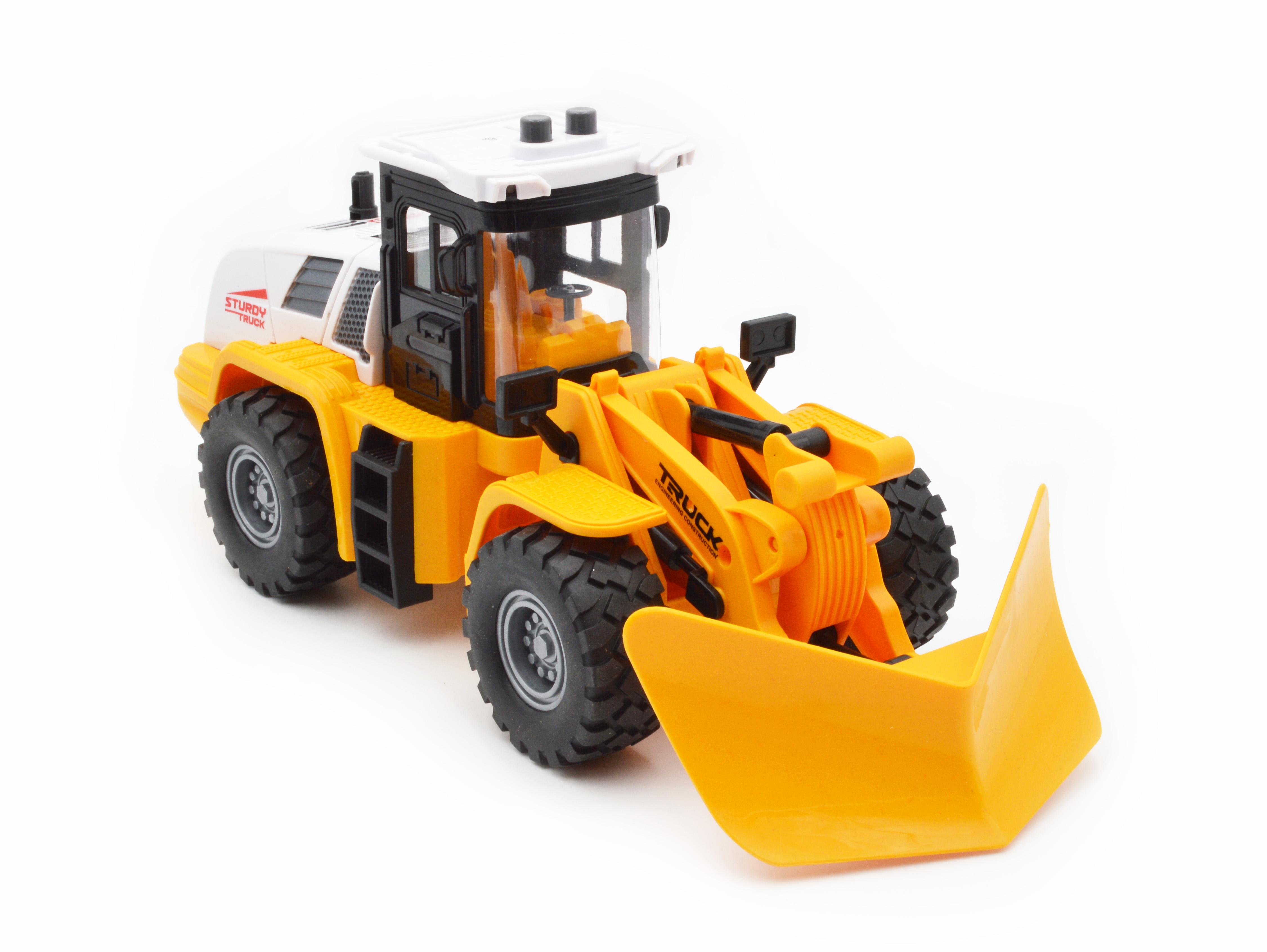 Игрушечный грейдер JS 129A-1 инерция звук свет - фото 6